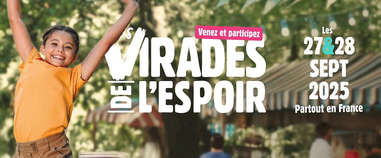 Les virades de l'espoir - Participez en relevant nos défis en ligne dès maintenant et en rejoignant notre grand événement le 27 septembre !